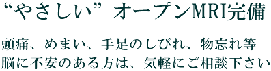 頭痛 物忘れ めまい 手足のしびれ等なら脳神経外科